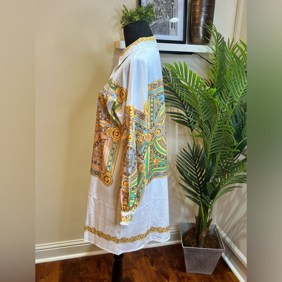 Unbranded Luxury Inspired Button Down Shirt Dress Large - Picture 6 of 11